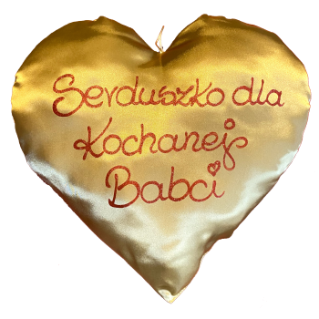 [Sd05] Poduszka serce duże SERDUSZKO DLA KOCHANEJ BABCI